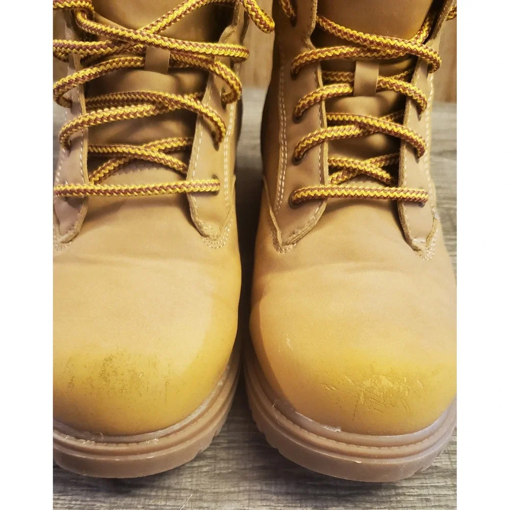 Wonder Nation Brown Lace Up‎ Boots Youth Size 6